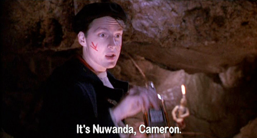 Dead Poets Society: Charlie Dalton reminds Richard Cameron that he has changed his name to Nuwanda