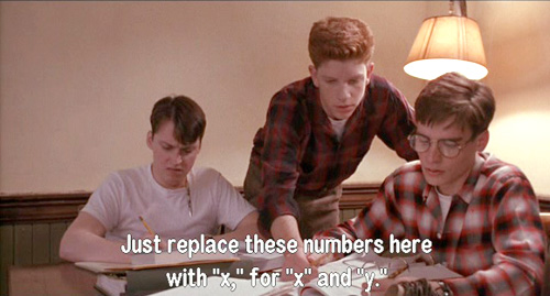 Dead Poets Society: Richard Cameron helps Charlie Dalton and Neil Perry in Trig