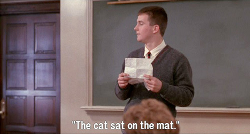 Dead Poets Society: Hopkins reads his poem, The Cat Sat On The Mat
