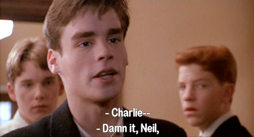 Dead Poets Society: Charlie Dalton reminds Neil Perry that he has changed his name to Nuwanda