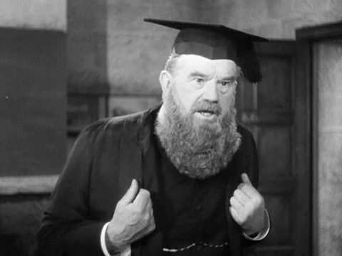 Goodbye Mr Chips: headmaster Dr Wetherby announces the collective punishment of flogging the entire class